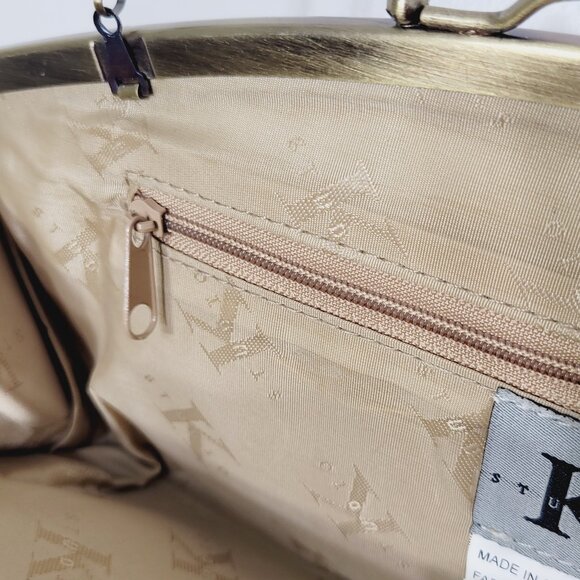 K Studio Vintage Women's Brown Leopard Printed Removable Chain Shoulder Bag - Picture 7 of 11